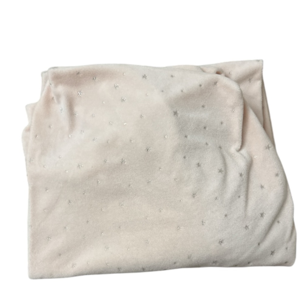 Pottery Barn Kids Blush Pink Velvet Crib Sheet
